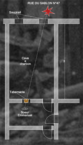 trajectory of shrapnel